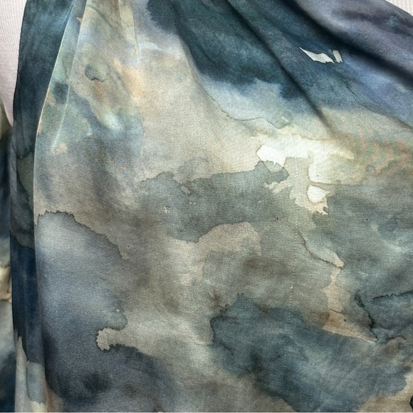 ZARA PRINTED HALTER DRESS LIMITED EDITION BLUE SIZE SMALL - Picture 6 of 11